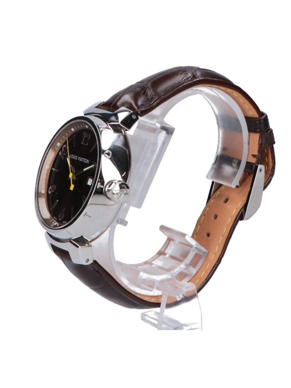 Louis Vuitton Brown Tambour Quartz Watch - Picture 3 of 8